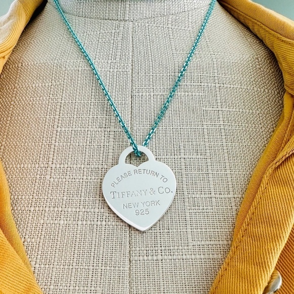 Tiffany & Co. Jewelry - 18" Tiffany & Co. Blue Enamel Sparkler Necklace with Silver